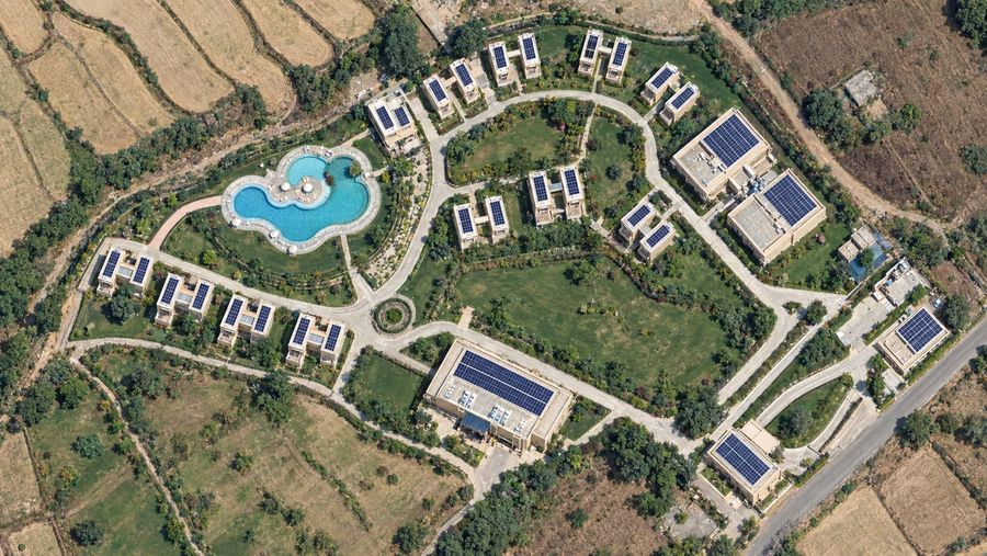 Club Mahindra Patkote resort rooftop solar plant